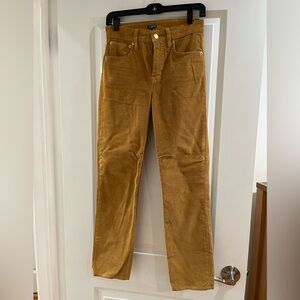 J.crew Corduroy pant in deep mustard size 25